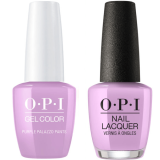 OPI GelColor And Nail Lacquer, V34, Purple Palazzo Pants, 0.5oz 